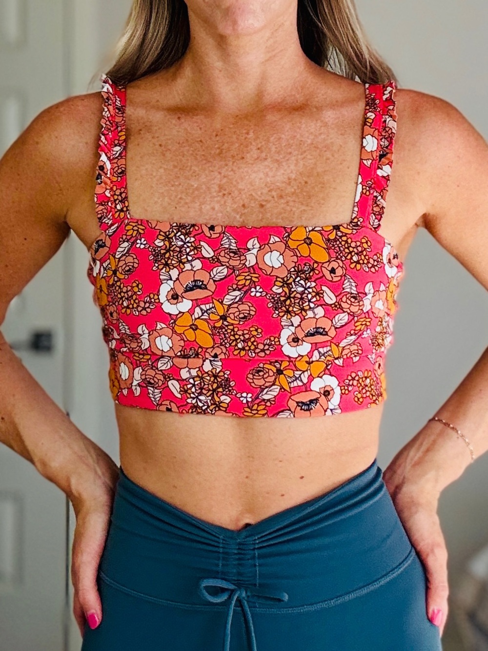 Sincerely Jules by Banider Floral Crop Top Bra